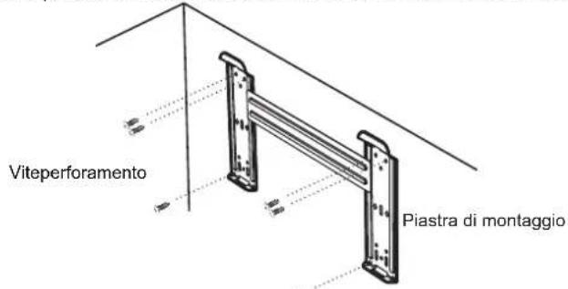 HISENSE AS09UW4SVPSC5WiFi - Installare la piastra di montaggio - 1