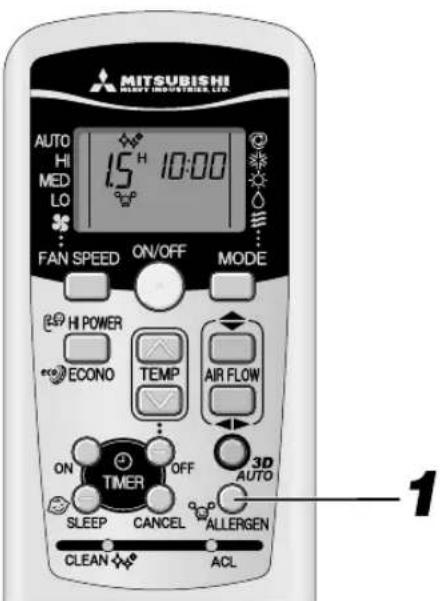 MITSUBISHI SRK60ZJXS - Fonction ALLERGEN CLEAR - 1