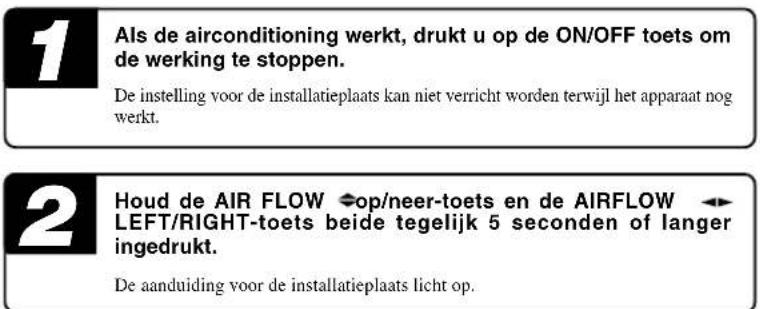 MITSUBISHI SRK60ZJXS - Instelling voor de installatieplaats - 2