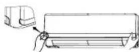 MITSUBISHI SRK60ZJXS - Limpeza do filtro do ar O intervalo normal é de uma vez de duas em duas semanas - 1