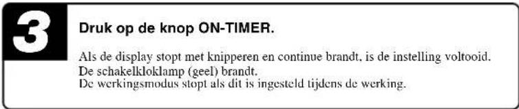 MITSUBISHI SRK60ZJXS - Gebruik werkingsmodus ON-TIMER - 3