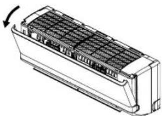 MITSUBISHI SRK60ZJXS - - No toque el panel de entrada de aire mientras la unidad está en funcionamiento. - 1