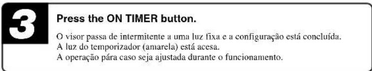 MITSUBISHI SRK35ZJXS - Operação ON TIMER - 4