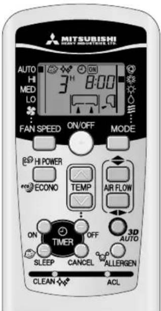 MITSUBISHI SRK35ZJXS - Funcionamiento en modo SLEEP TIMER + ON-TIMER - 1