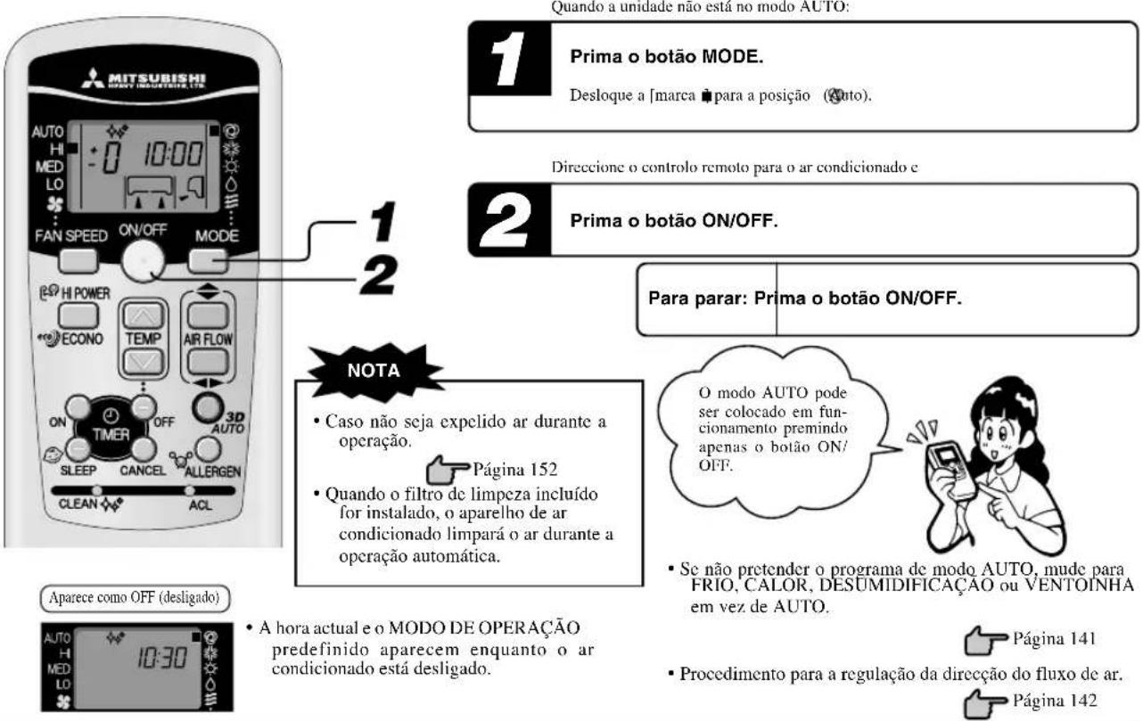 MITSUBISHI SRK25ZJXS - Operação de modo AUTO - 1