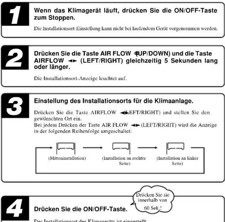 MITSUBISHI SRK25ZJXS - Installationsort-Einstellung - 2