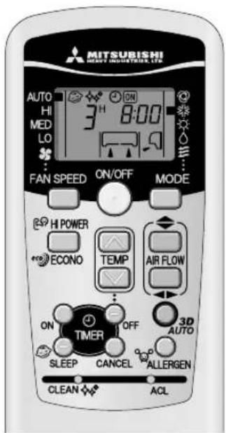 MITSUBISHI SRK25ZJXS - Operação SLEEP TIMER + ON TIMER - 1