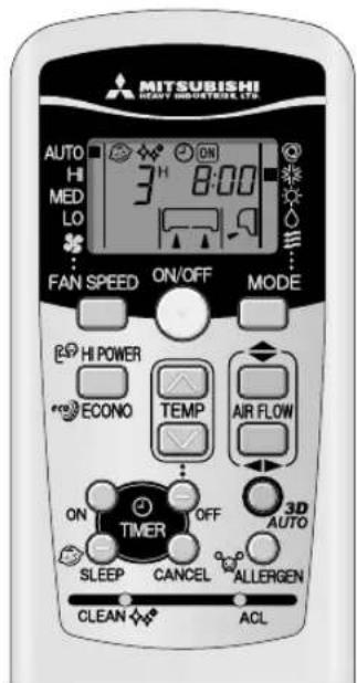 MITSUBISHI SRK25ZJXS - SLEEP TIMER + ON-TIMER'ın (UYKU ZAMANLAYICISI ve AÇILMA ZAMANLAYICISI) kullanımı - 1