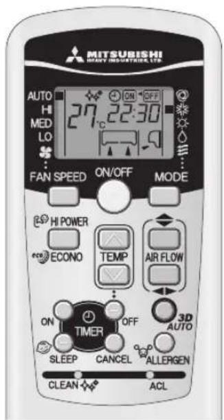 MITSUBISHI SRK50ZJXS - PROGRAM TIMER operation - 1
