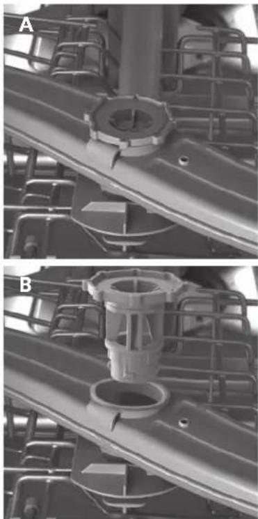 THERMADOR DWHD94EP - To reinstall the bottom spray arm: - 1
