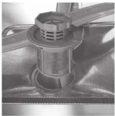 THERMADOR DWHD94EP - Reinstalar el brazo rociador inferior: - 2