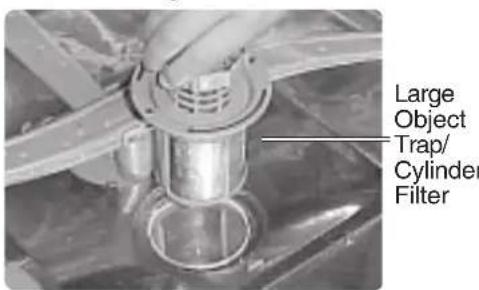 THERMADOR DWHD64CF - To Remove the Large Object Trap/Cylinder Filter Assembly: - 2