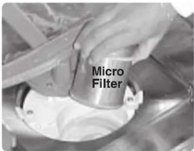 THERMADOR DWHD64CP - To Remove the Fine Filter and the Micro Filter: - 2