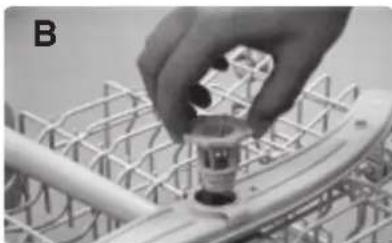 THERMADOR DWHD64CP - To remove the top spray arm: - 2