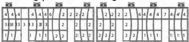 THERMADOR DWHD440MPR - Loading pattern for Long Silverware Basket - 1