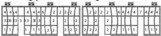 THERMADOR DWHD440MFP - Loading pattern for Long Silverware Basket - 1