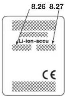STIGA ST 4620A - Label van de accu - 3
