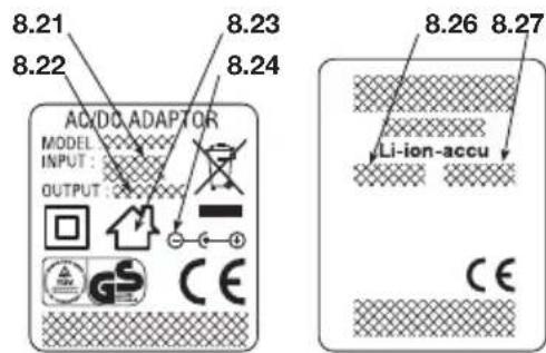 STIGA ST 4620A - - Etikett for ackumulatorn - 2