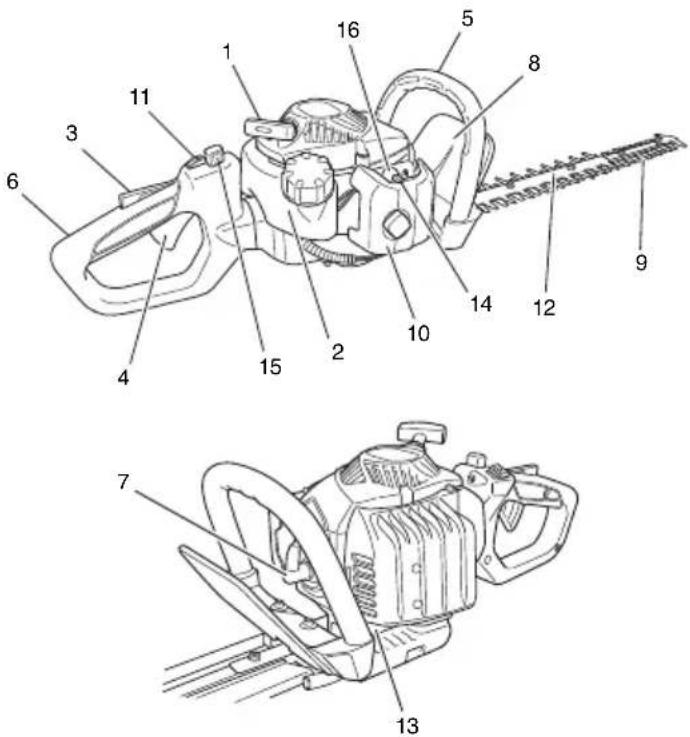 HITACHI CH 22EA - TEILEBEZEICHNUNGEN - 1