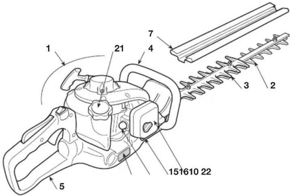STIGA SHJ 550 - CONTROLS AND REFUELLING - 1