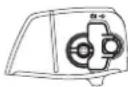MAKITA EA3501S - 6b-4. Efterstramning af savkæden (Fig. 39) - 1