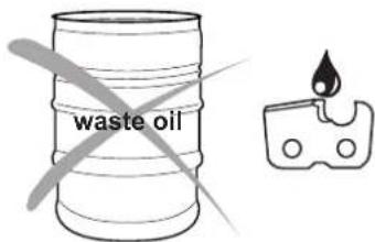 MAKITA EA3501S - Important note on bio-degradable chain oils - 1