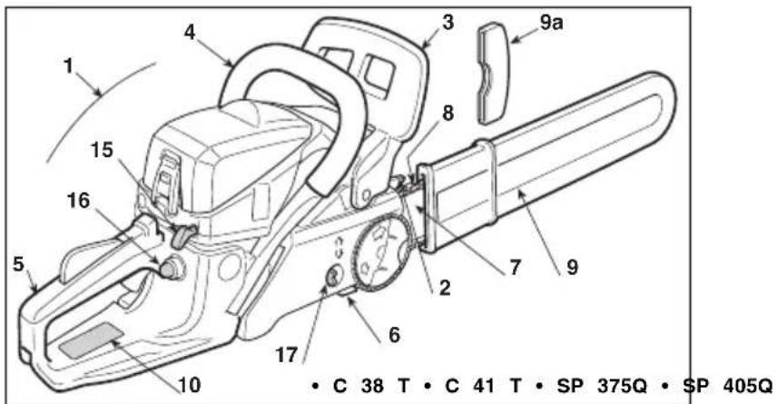 ALPINA A 455 - PAGRINDINIAI KOMPONENTAI - 2