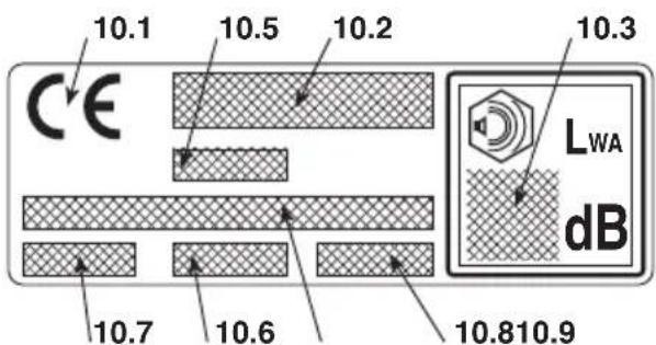 ALPINA A 455 - NAPISNA TABLICA Z OSNOVNIIMI PODATK - 1