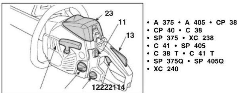 ALPINA A 405 - CONTROLS AND FILLING POINTS - 1