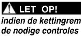 STIGA SE 2216 Q - CONTROLE VAN DE KETTINGREM - 1