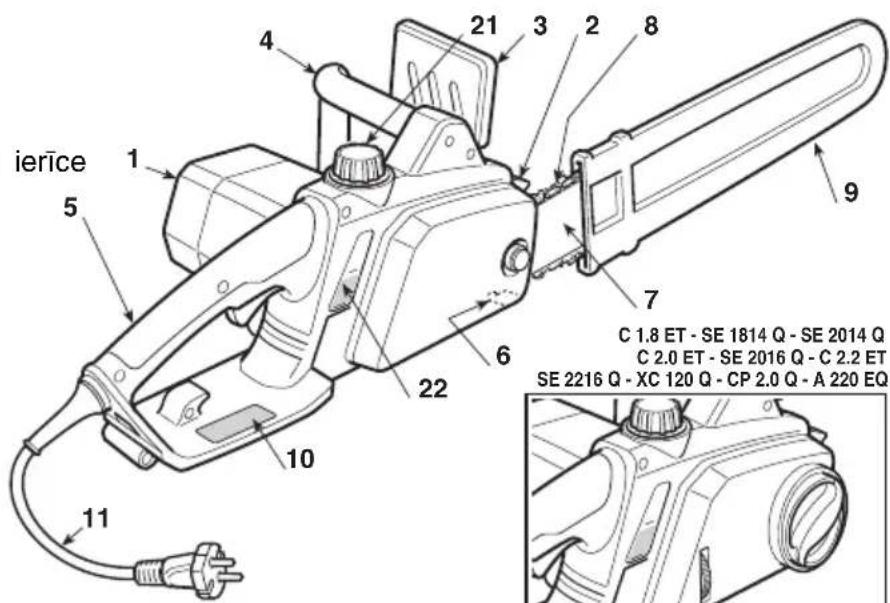 STIGA SE 2216 Q - GALVENAS SASTAVDALAS - 1