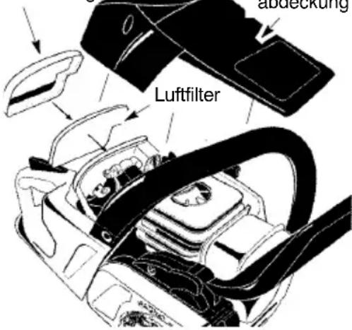 MCCULLOCH CS 400T - Luftfilterreinigen: - 1