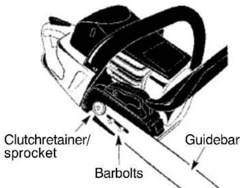 MCCULLOCH CS 360T - ATTACHINGTHEBARAND CHAIN(ifnotalreadyattached) - 4