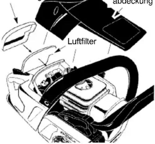 MCCULLOCH CS 360T - Luftfilterreinigen: - 1