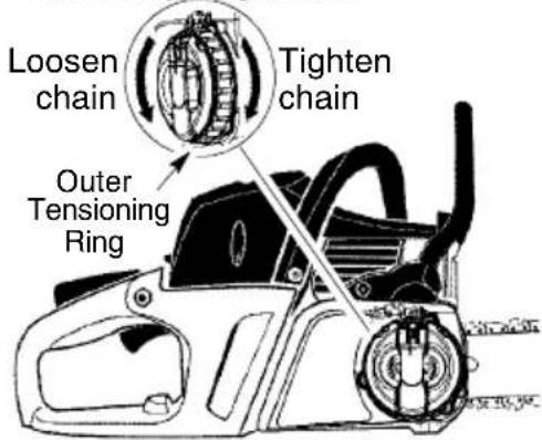 MCCULLOCH CS 360T - Adjustingthetension: - 2