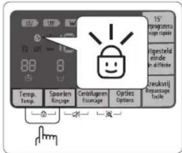 SAMSUNG WF81F5E5P4W - Sécurité infant - 1