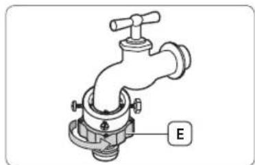 SAMSUNG WF81F5E5P4W - De watertoevoerslang aansluiten - 7