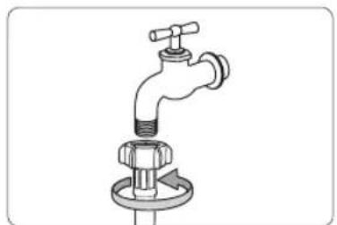 SAMSUNG WF71F5E5P4W EcoBubble - Anschlieben des Frischwasserschlauchs - 12
