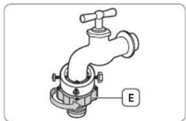 SAMSUNG WF71F5E5P4W EcoBubble - De watertoevoerslang aansluten - 7