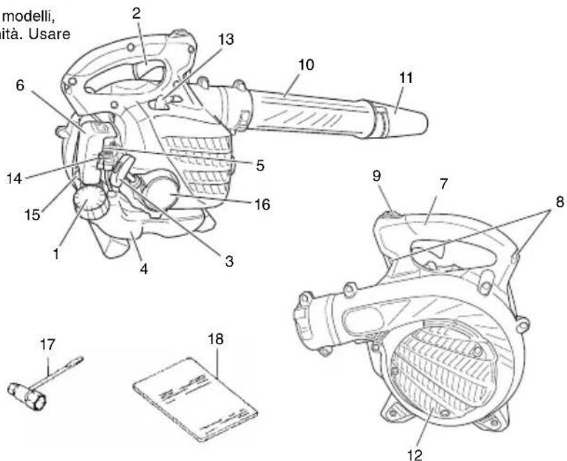 HITACHI RB 24EAP - DESCRIZIONE DELLE VARIE PARTI - 1