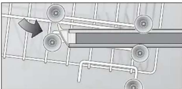 BOSCH SRS4672EU - Verstellen van de korfhoogte * - 3