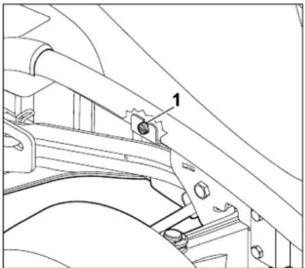 VIKING MT 5097 - Accrochage du plateau de coupe à l'arrière : - 6