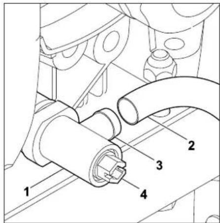 VIKING MR 4082 K - Purgar el aceite del motor: - 4