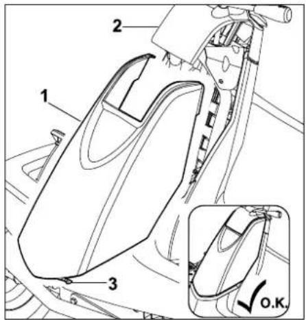 VIKING MR 4082 K - Installing steering column cover - 1