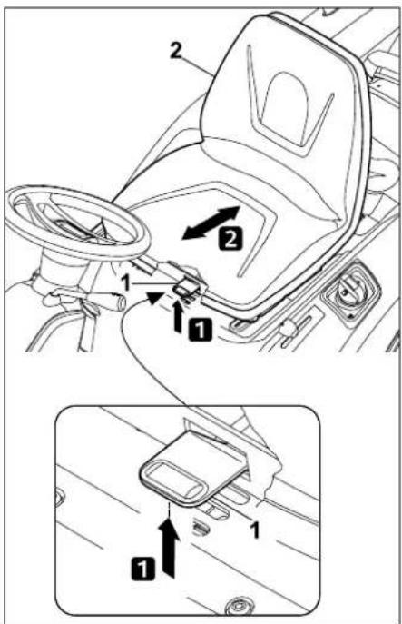 VIKING MR 4082 K - Driver's seat adjustment lever - 2