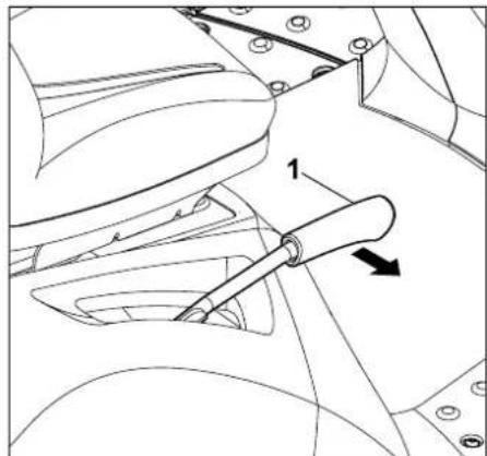 VIKING MR 4082 K - Bloccaggio della leva di regolazione dell'altezza di taglio - 1