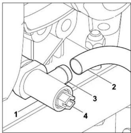 VIKING MR 4082 K - Draining the engine oil: - 4