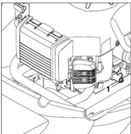 VIKING MR 4082 K - Draining the engine oil: - 3