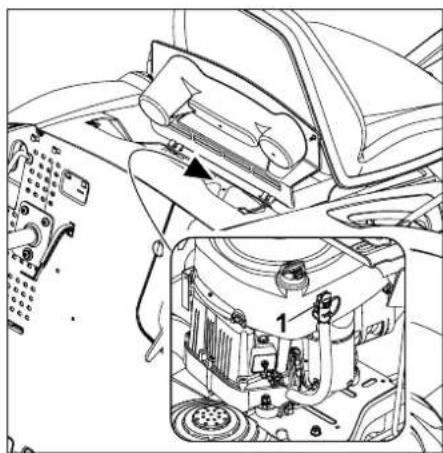 VIKING MR 4082 K - Purgar el aceite del motor: - 1