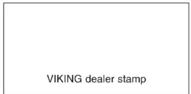 VIKING dealer stamp